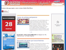 Tablet Screenshot of agendapampeana.com